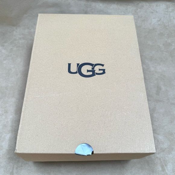 New UGG Coquette Women’s Sheepskin Suede Fur Slippers Shoes Grey 9 NIB Leather - Picture 11 of 11